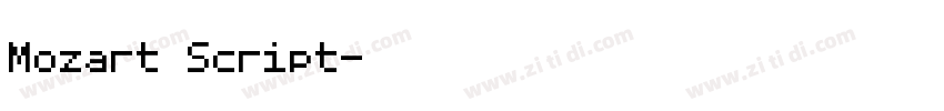 Mozart Script字体转换